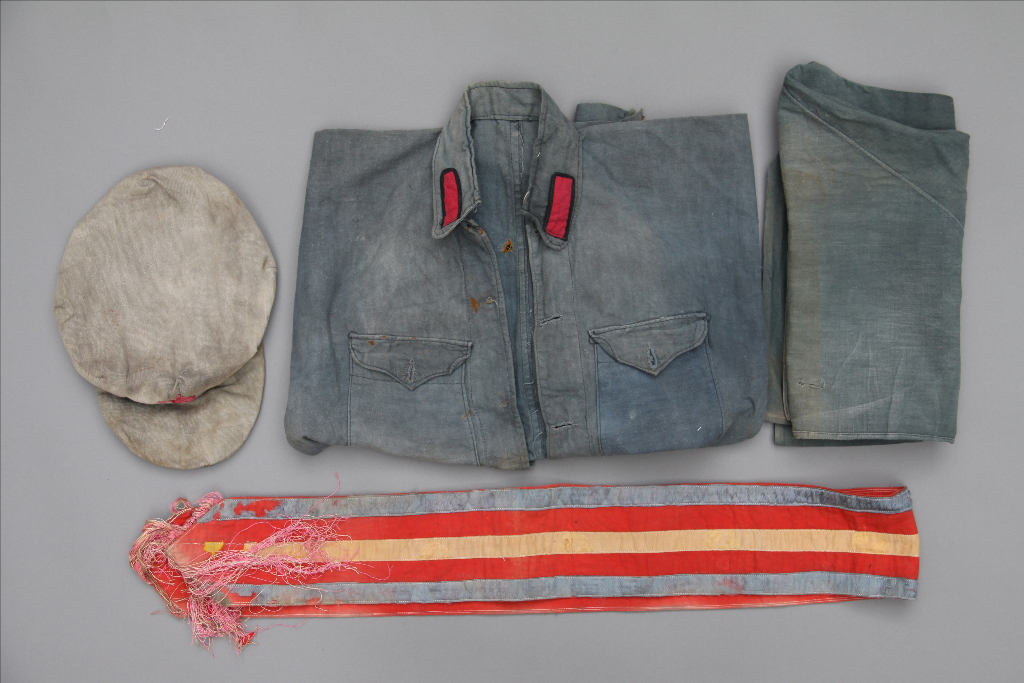 红四军在长汀首次统一的全套军装